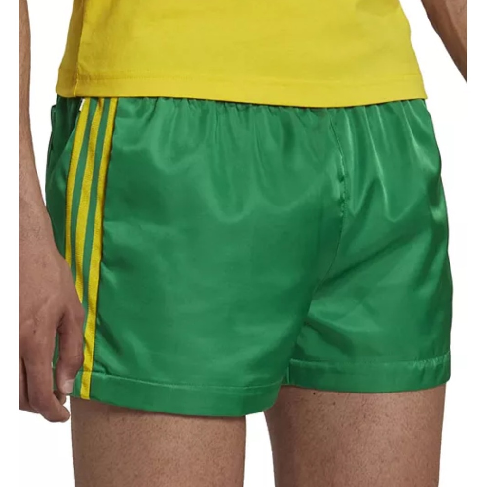 LIKE NEW WORN ONCE LIMITED EDITION Adidas Men Brazil 3-Stripe Woven Track Shorts